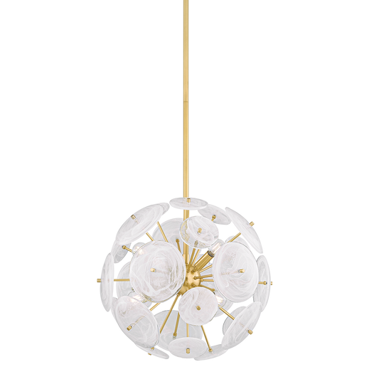 Mitzi TAMARA Chandelier in AGED BRASS