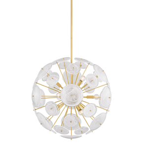 Mitzi TAMARA Chandelier in AGED BRASS