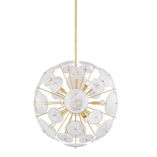 Mitzi TAMARA Chandelier in AGED BRASS