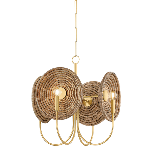 Mitzi ASHBY Chandelier in AGED BRASS