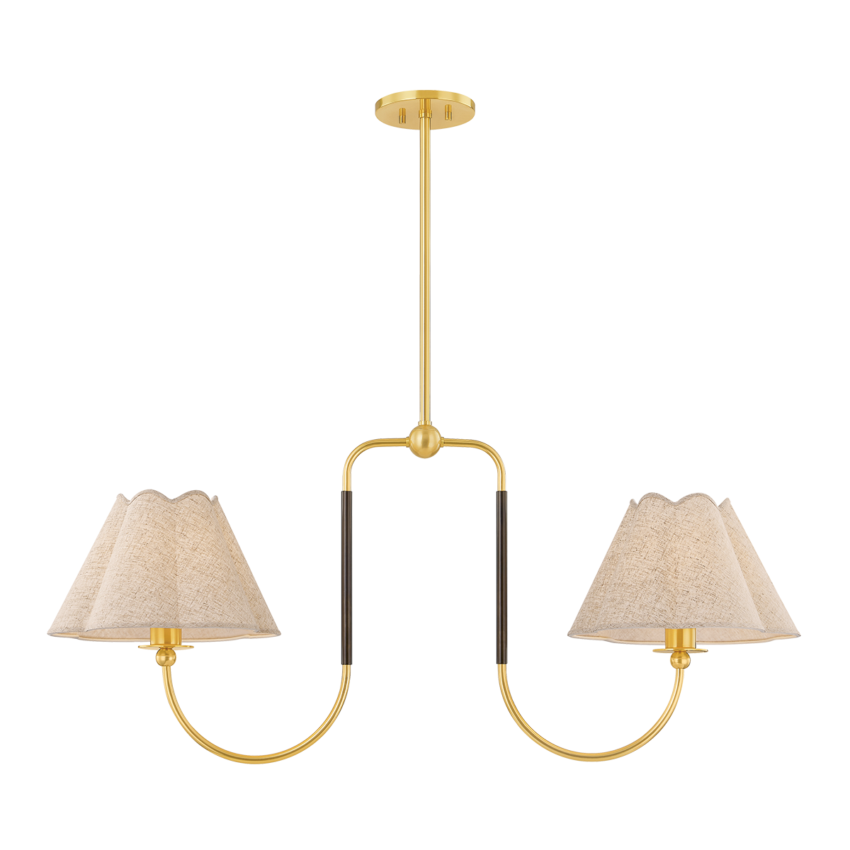 Mitzi JANIE Linear in AGED BRASS/TRUE BRONZE