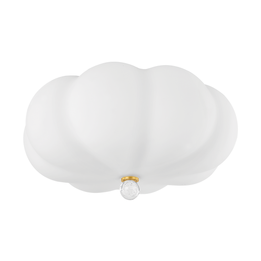 Mitzi DEMILLE Flush Mount in AGED BRASS
