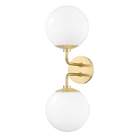 Mitzi Stella Wall Sconce in Aged Brass