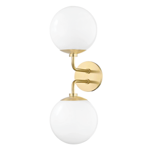 Mitzi Stella Wall Sconce in Aged Brass