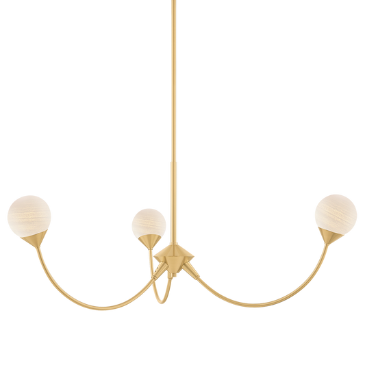 Mitzi Natasha Chandelier in AGED BRASS