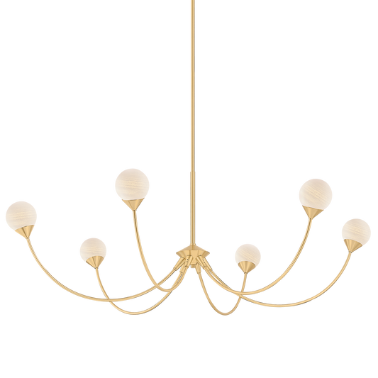 Mitzi Natasha Chandelier in AGED BRASS