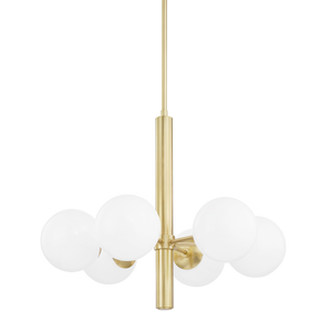 Mitzi Stella Chandelier in Aged Brass