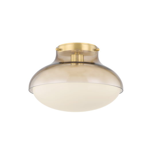Mitzi Gianna Flush Mount in AGED BRASS