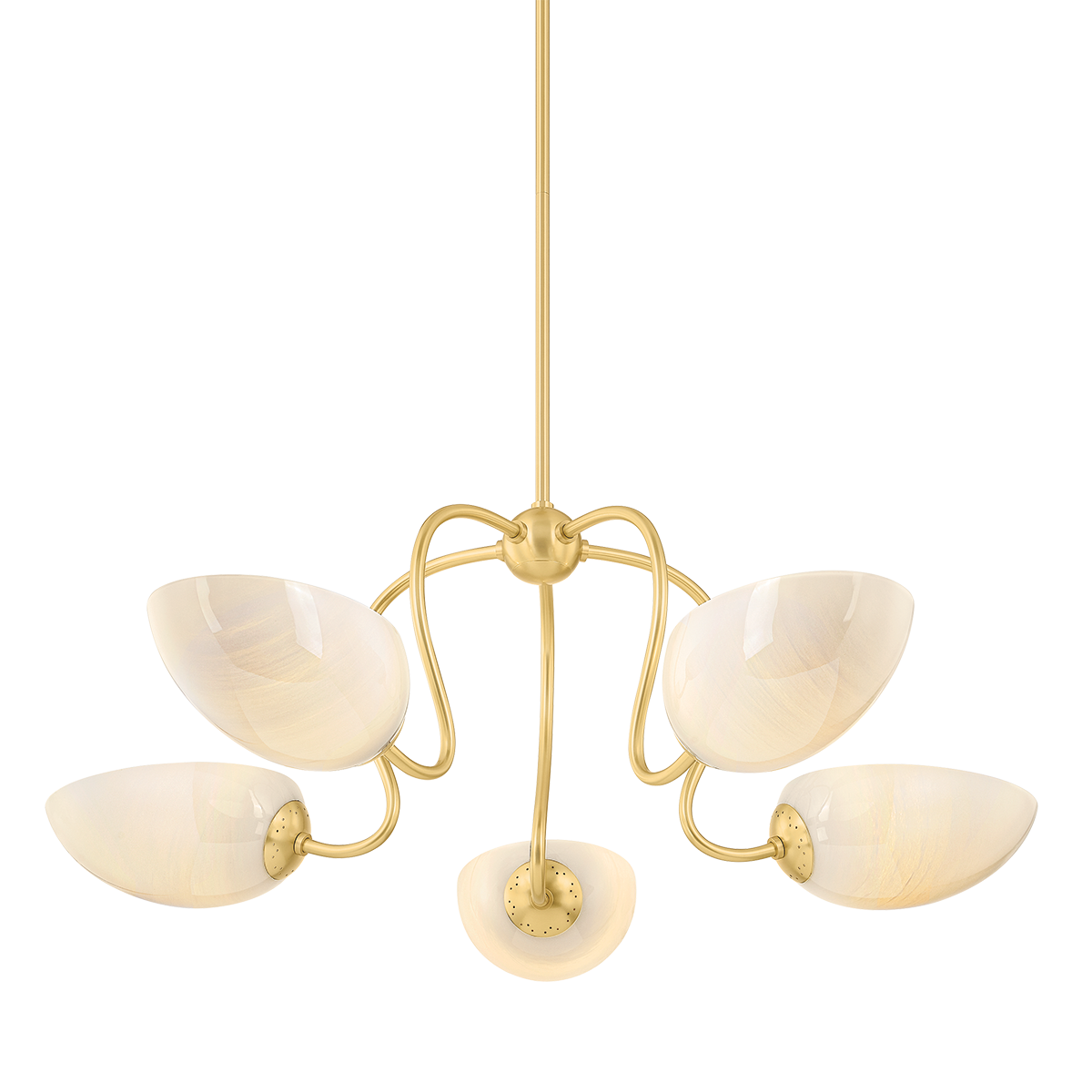 Mitzi Reva Chandelier in AGED BRASS