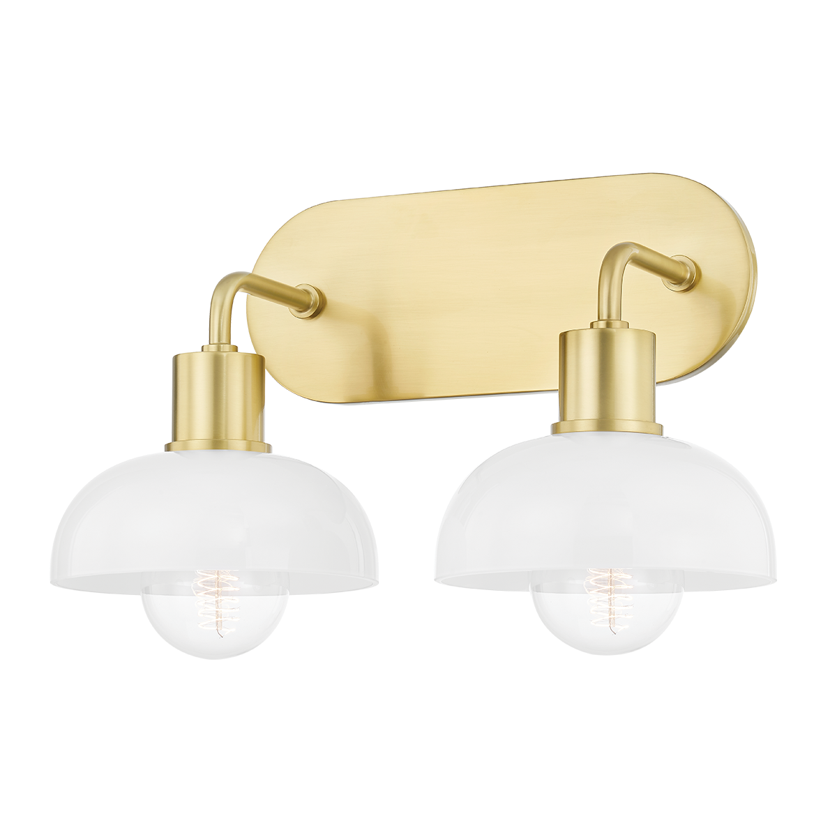 Mitzi Kyla Bath and Vanity in Aged Brass