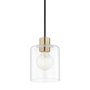 Mitzi Neko Pendant in Aged Brass