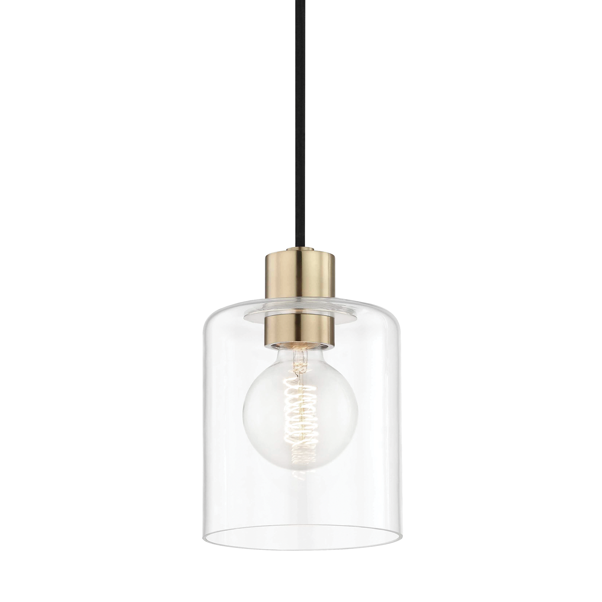 Mitzi Neko Pendant in Aged Brass