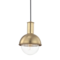 Mitzi Riley Pendant in Aged Brass