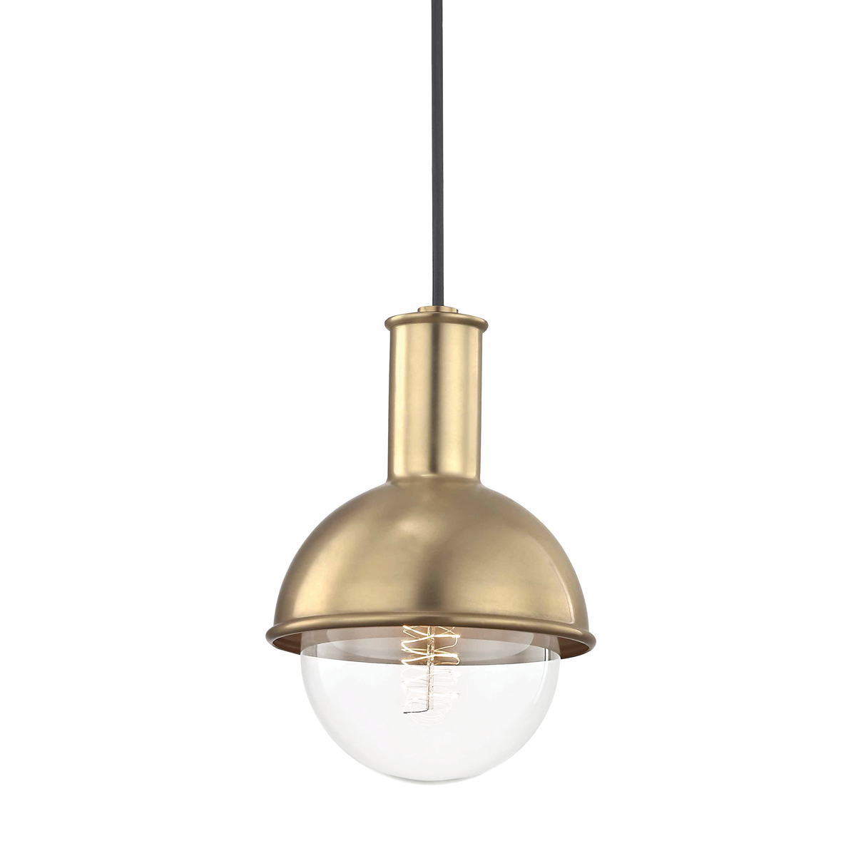 Mitzi Riley Pendant in Aged Brass