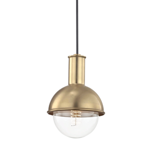 Mitzi Riley Pendant in Aged Brass