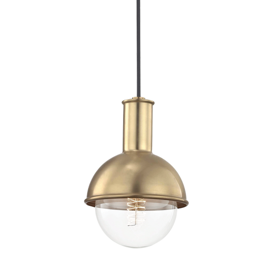 Mitzi Riley Pendant in Aged Brass