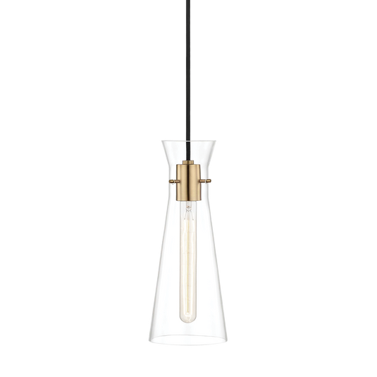 Mitzi Anya Pendant in Aged Brass