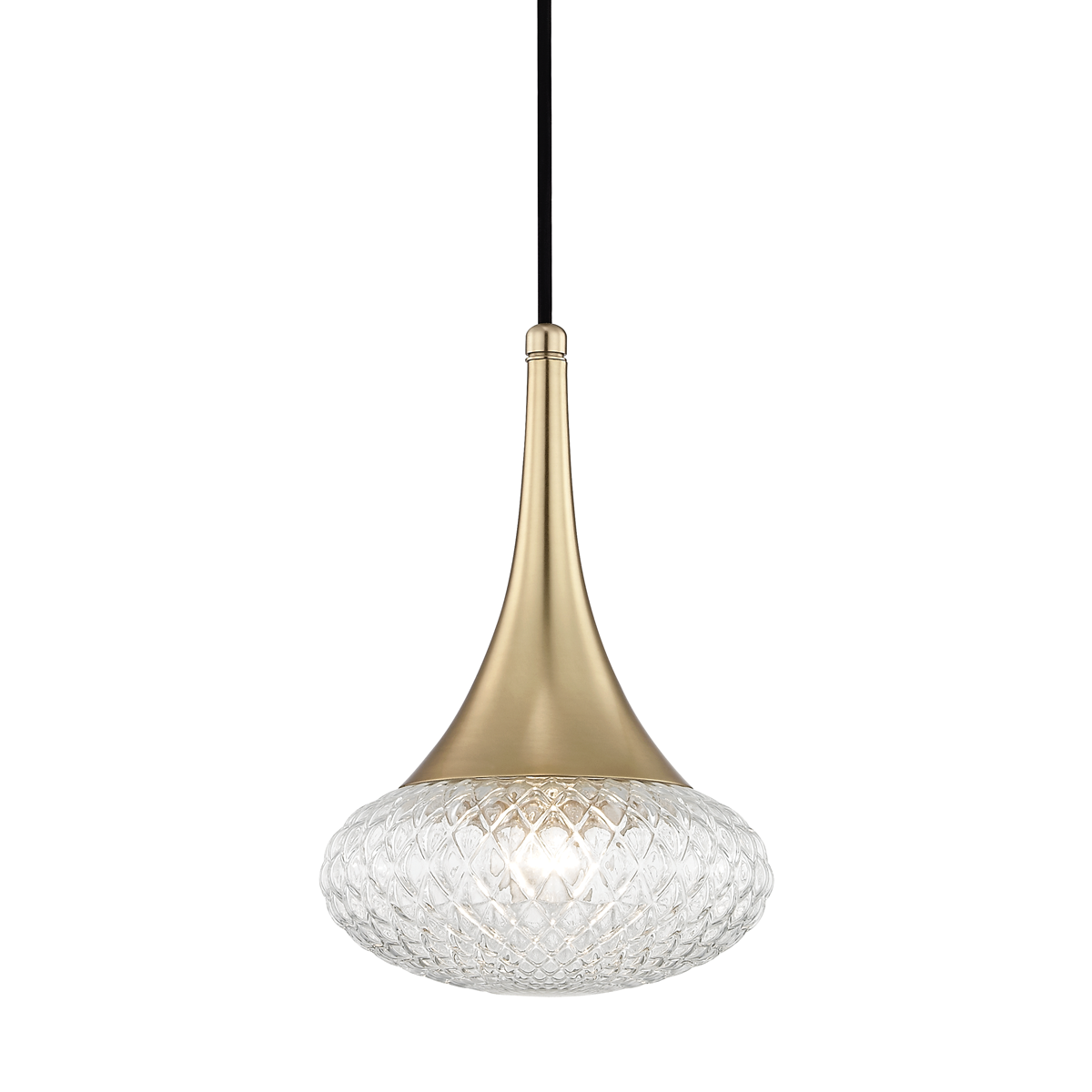 Mitzi Bella Pendant in Aged Brass