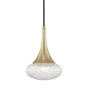 Mitzi Bella Pendant in Aged Brass