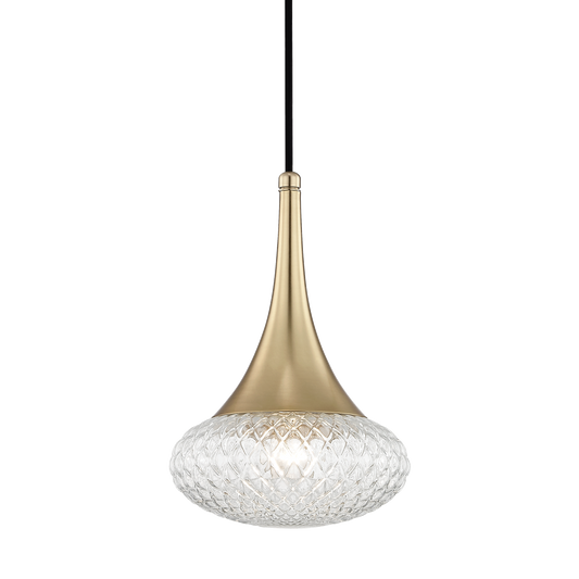 Mitzi Bella Pendant in Aged Brass