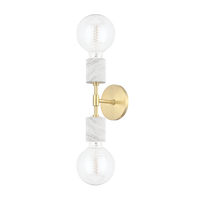 Mitzi Asime Wall Sconce in Aged Brass