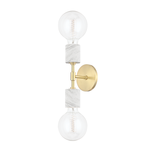 Mitzi Asime Wall Sconce in Aged Brass