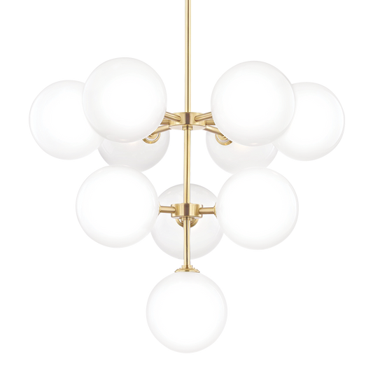 Mitzi Ashleigh Chandelier in Aged Brass
