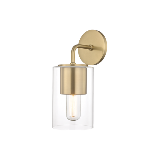 Mitzi Lula Wall Sconce in Aged Brass