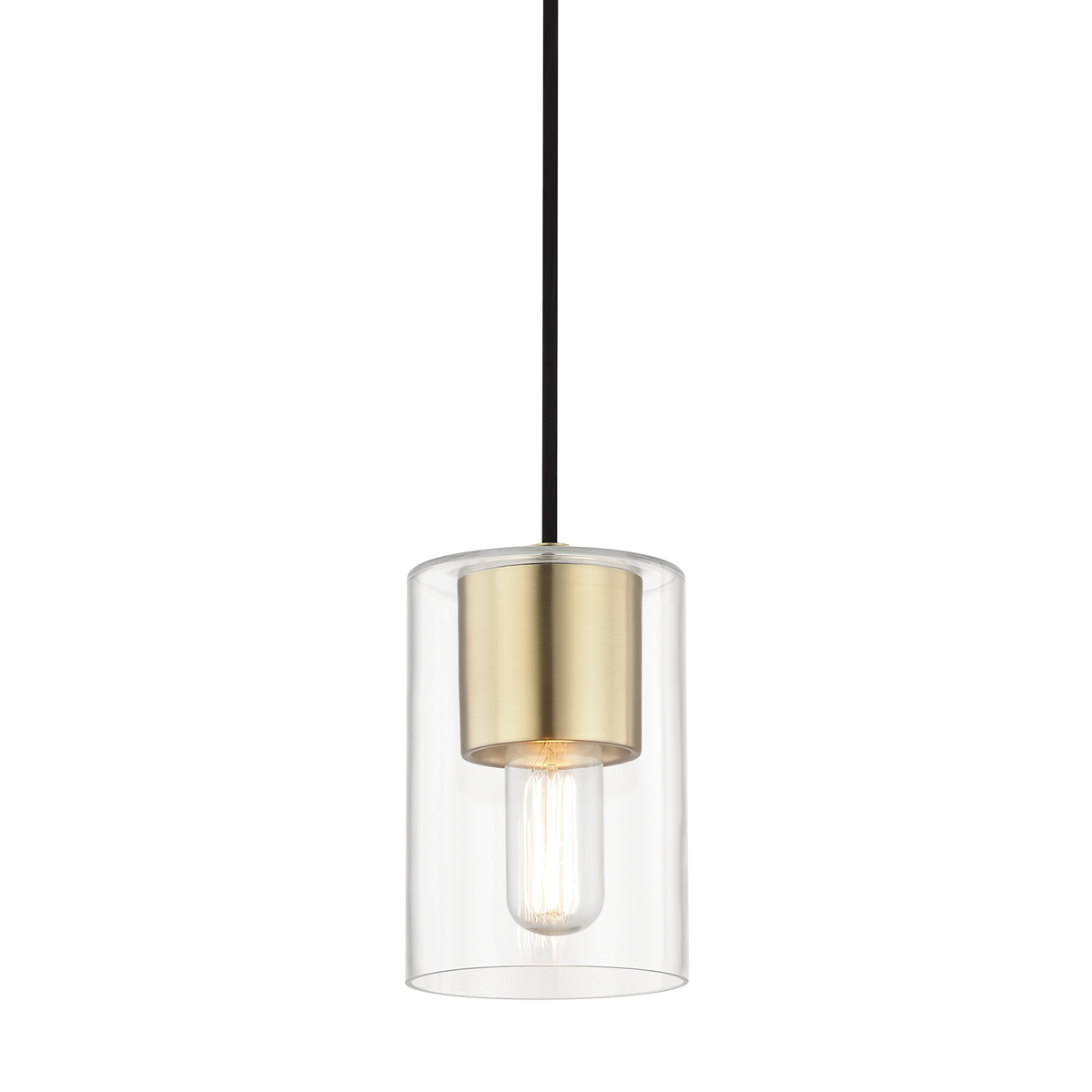 Mitzi Lula Pendant in Aged Brass