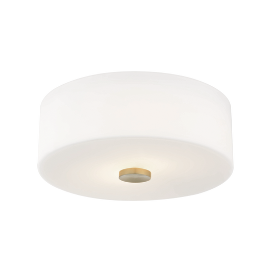 Mitzi Sophie Flush Mount in Aged Brass