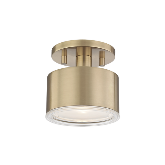 Mitzi Nora Semi Flush in Aged Brass