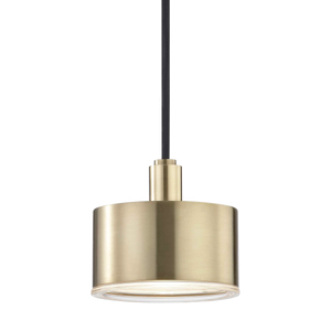 Mitzi Nora Pendant in Aged Brass