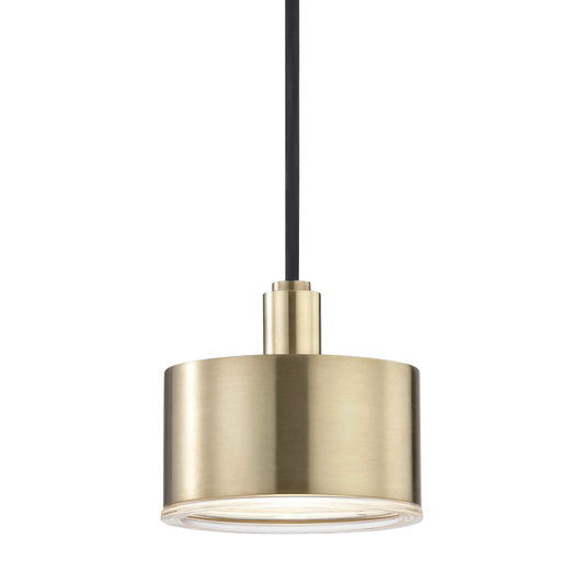 Mitzi Nora Pendant in Aged Brass