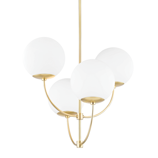 Mitzi Carrie Chandelier in Aged Brass
