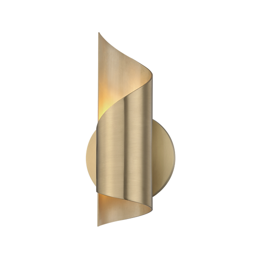 Mitzi Evie Wall Sconce in Aged Brass