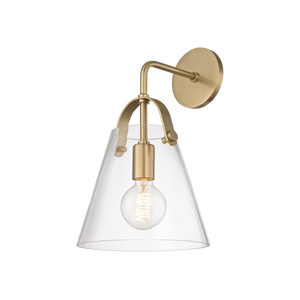 Mitzi Karin Wall Sconce in Aged Brass