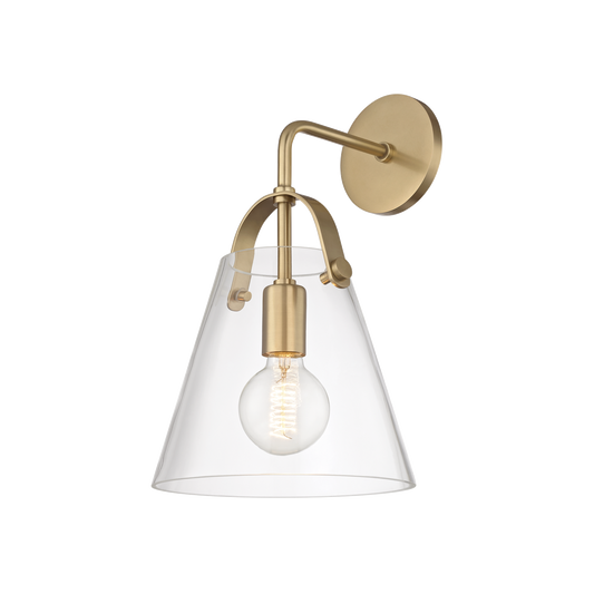 Mitzi Karin Wall Sconce in Aged Brass