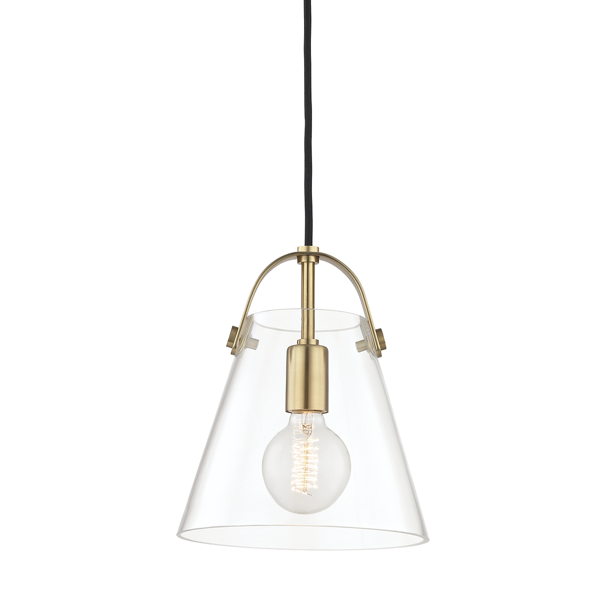 Mitzi Karin Pendant in Aged Brass