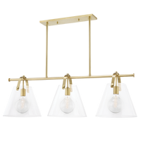 Mitzi Karin Linear in Aged Brass