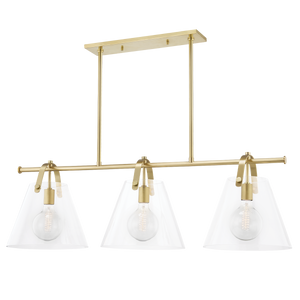 Mitzi Karin Linear in Aged Brass