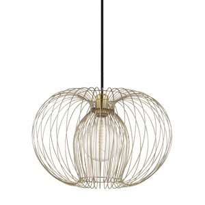 Mitzi Jasmine Pendant in Polished Brass