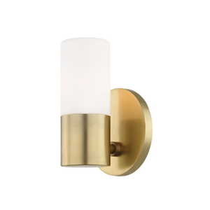 Mitzi Lola Wall Sconce in Aged Brass