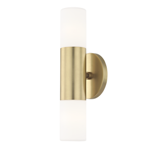 Mitzi Lola Wall Sconce in Aged Brass