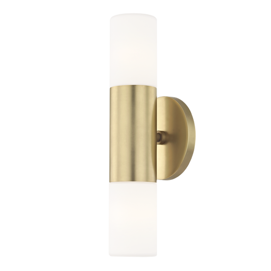 Mitzi Lola Wall Sconce in Aged Brass