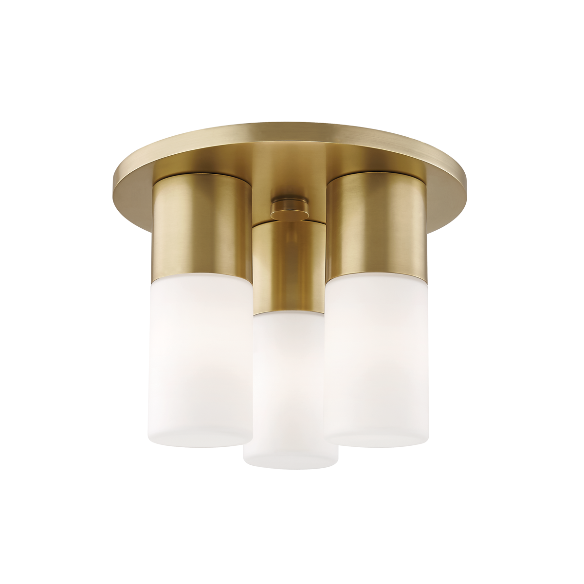 Mitzi Lola Flush Mount in Aged Brass