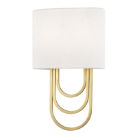 Mitzi Farah Wall Sconce in Aged Brass