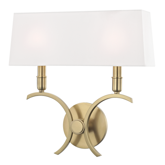 Mitzi Gwen Wall Sconce in Aged Brass