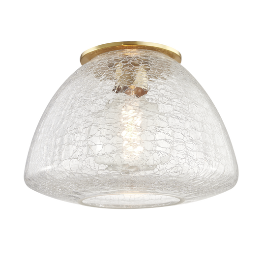 Mitzi Maya Flush Mount in Aged Brass
