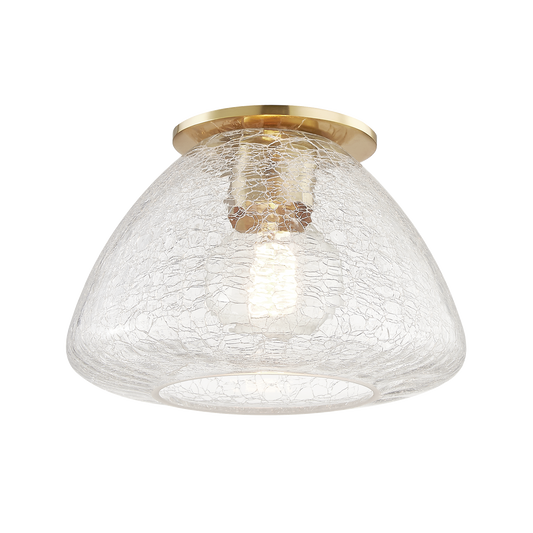 Mitzi Maya Flush Mount in Aged Brass