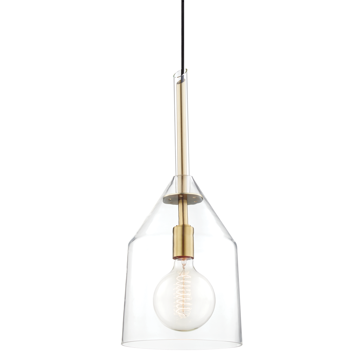Mitzi Sloan Pendant in Aged Brass